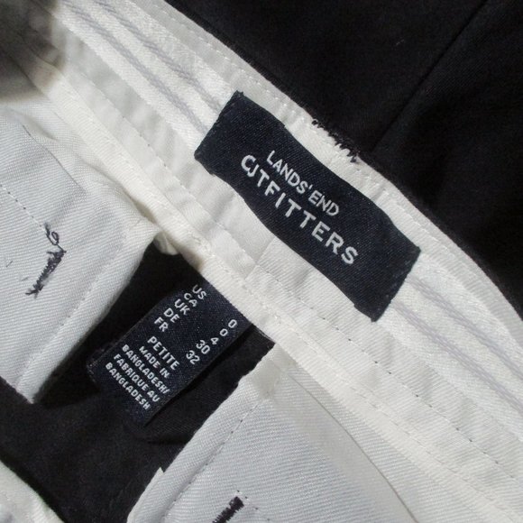 Land's End Outfitters Size 0 Petite Business Casual Black Shorts Msre 27.5x8 - Picture 4 of 9